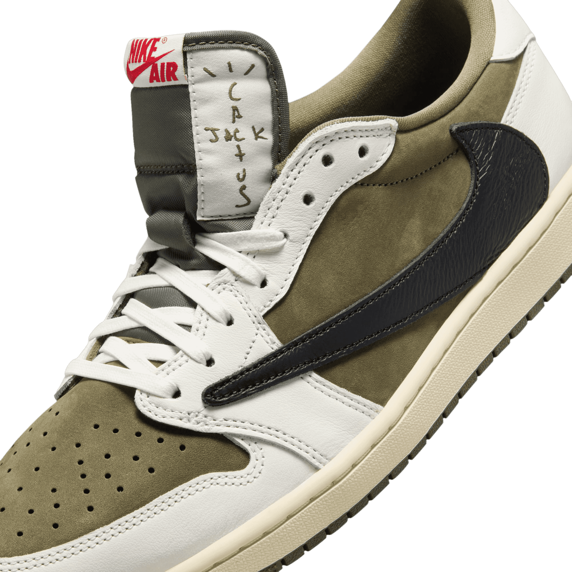 Travis Scott x Air Jordan 1 Low Medium Olive