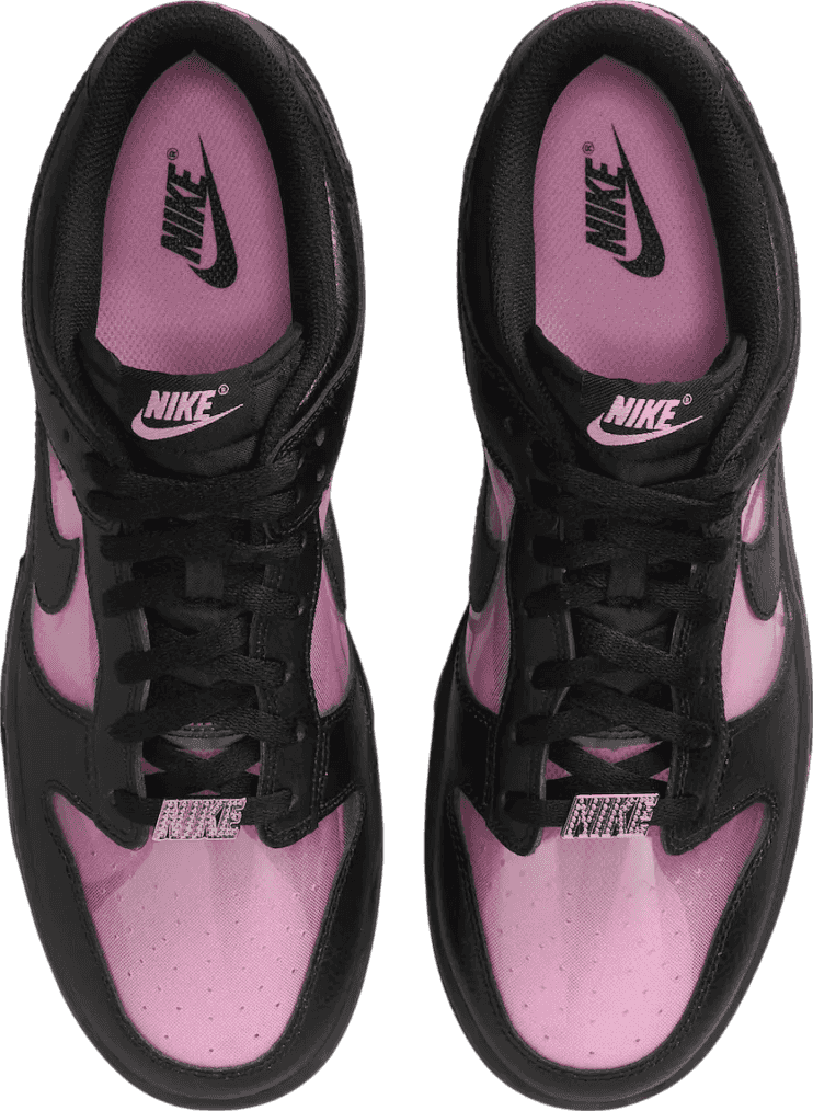 Nike Dunk Low Transparent Black/Pink Rise