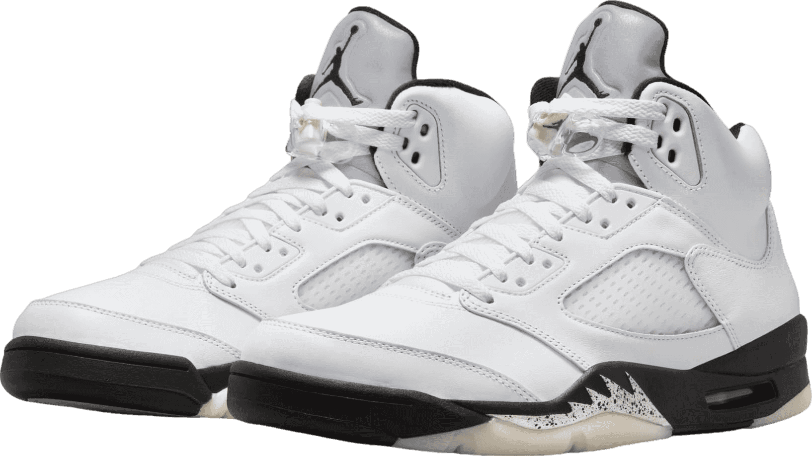 Air Jordan 5 White/Metallic Black