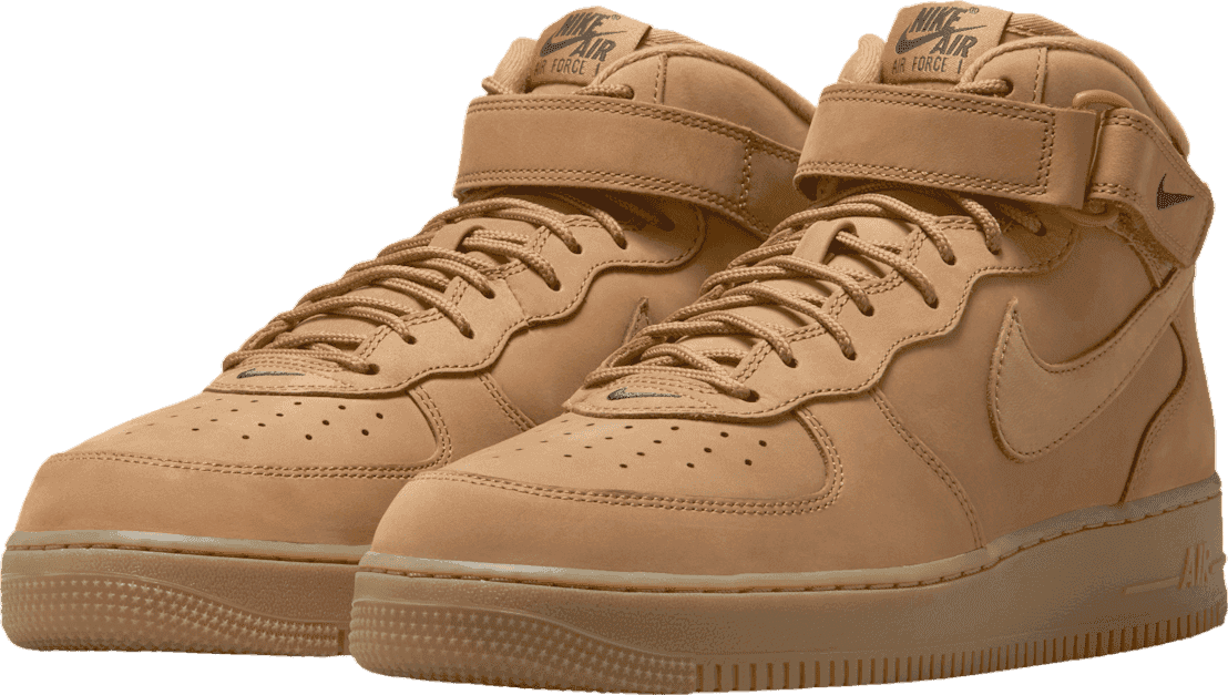 Nike Air Force 1 Mid Flax/Outdoor Green
