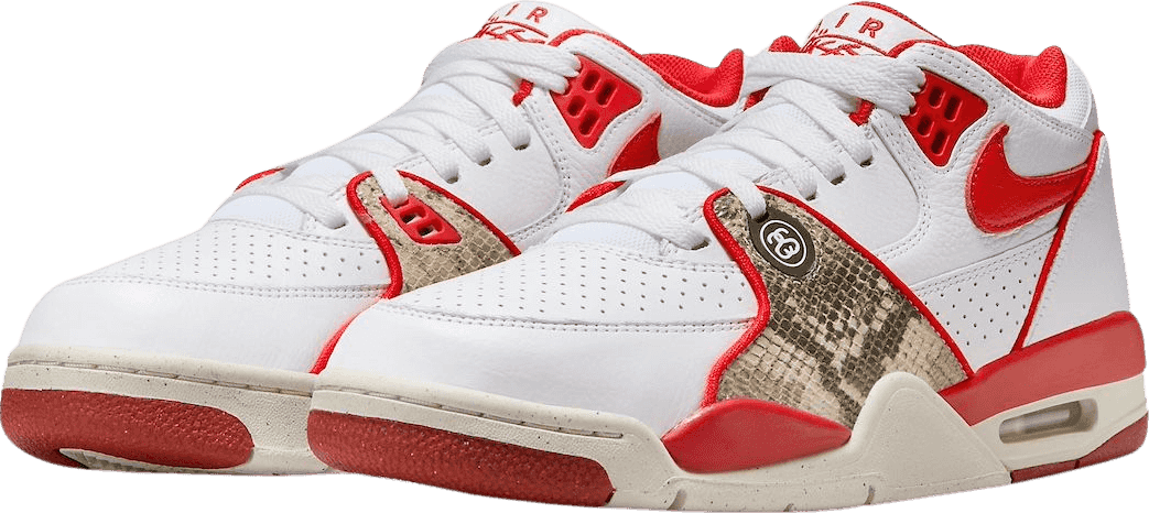 Nike Air Flight 89 Low Stussy Habanero Red