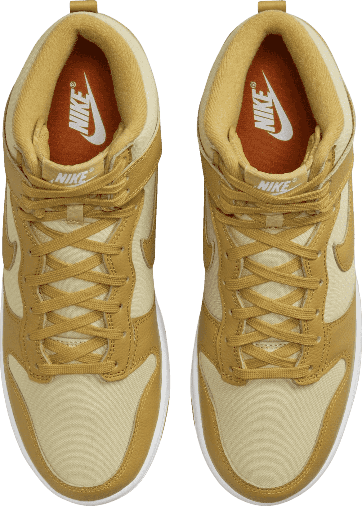Nike Dunk High Gold Canvas