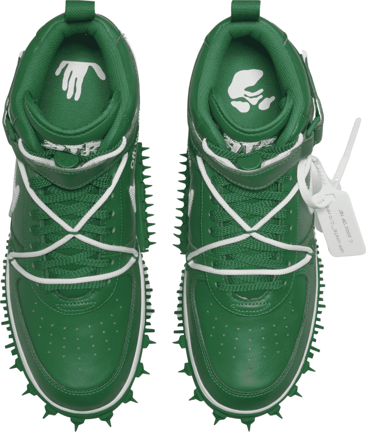 Nike Air Force 1 Mid Off-White Pine Green