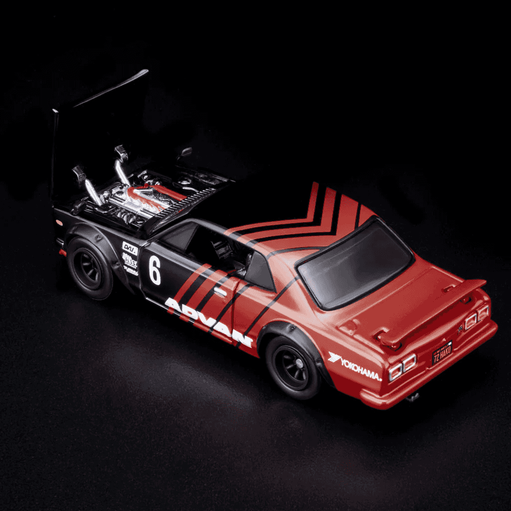 Hot Wheels RLC 1972 Skyline H/T 2000GT-R Black/Red