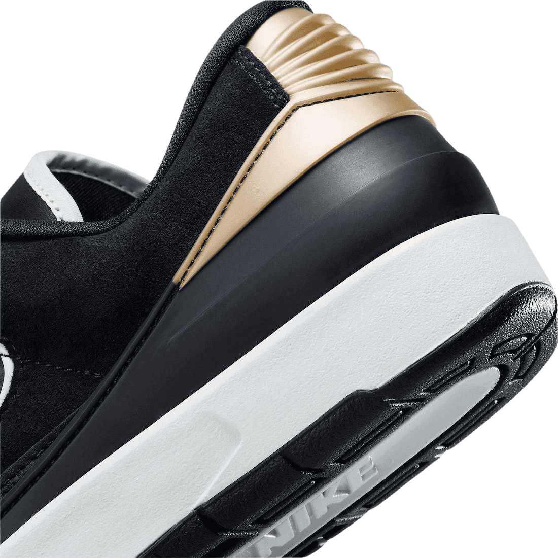 Air Jordan 2 Low Black Metallic Gold (W)