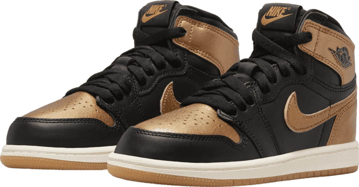 Air Jordan 1 High Black/Gold (PS)