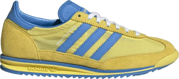 Sporty & Rich x Adidas SL72 "Light Yellow/Real Blue"