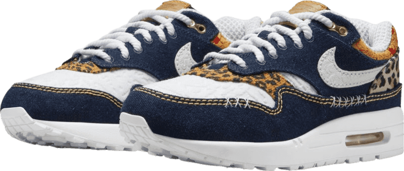 Nike Air Max 1 Premium Denim Leopard