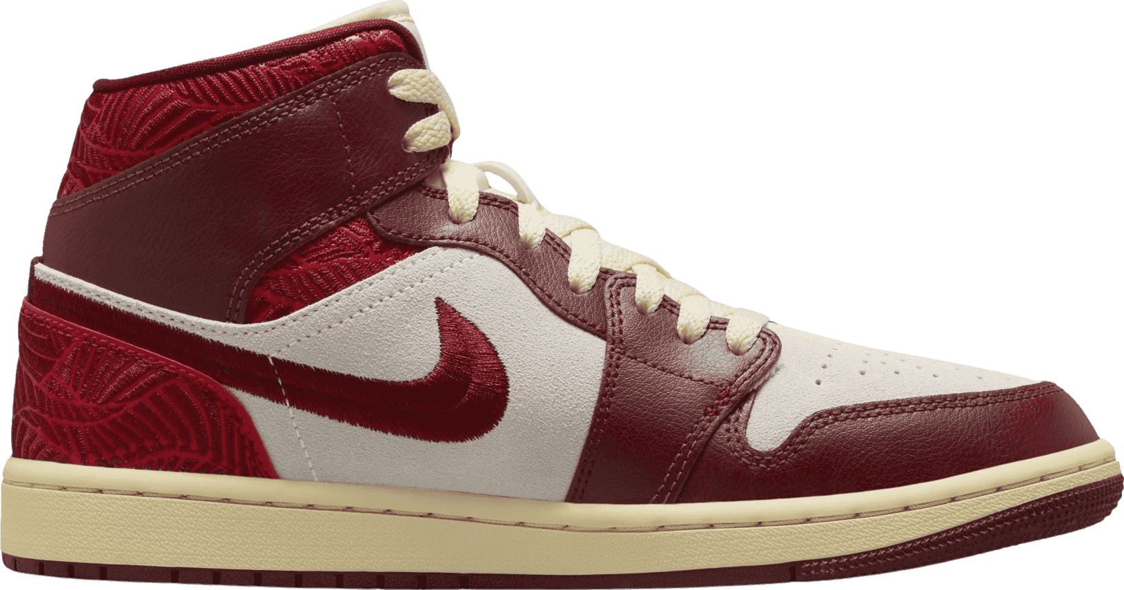 Air Jordan 1 Mid Tiki Leaf Team Red (W)