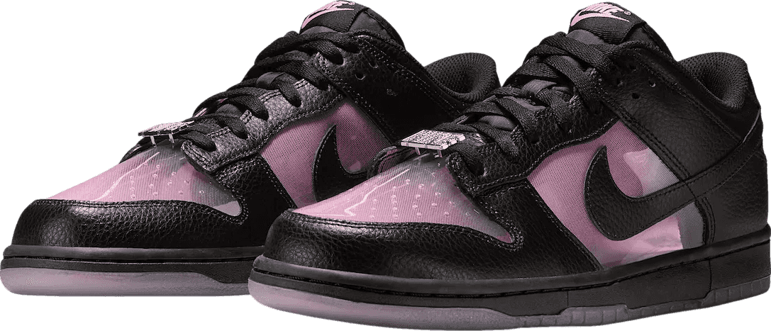 Nike Dunk Low Transparent Black/Pink Rise