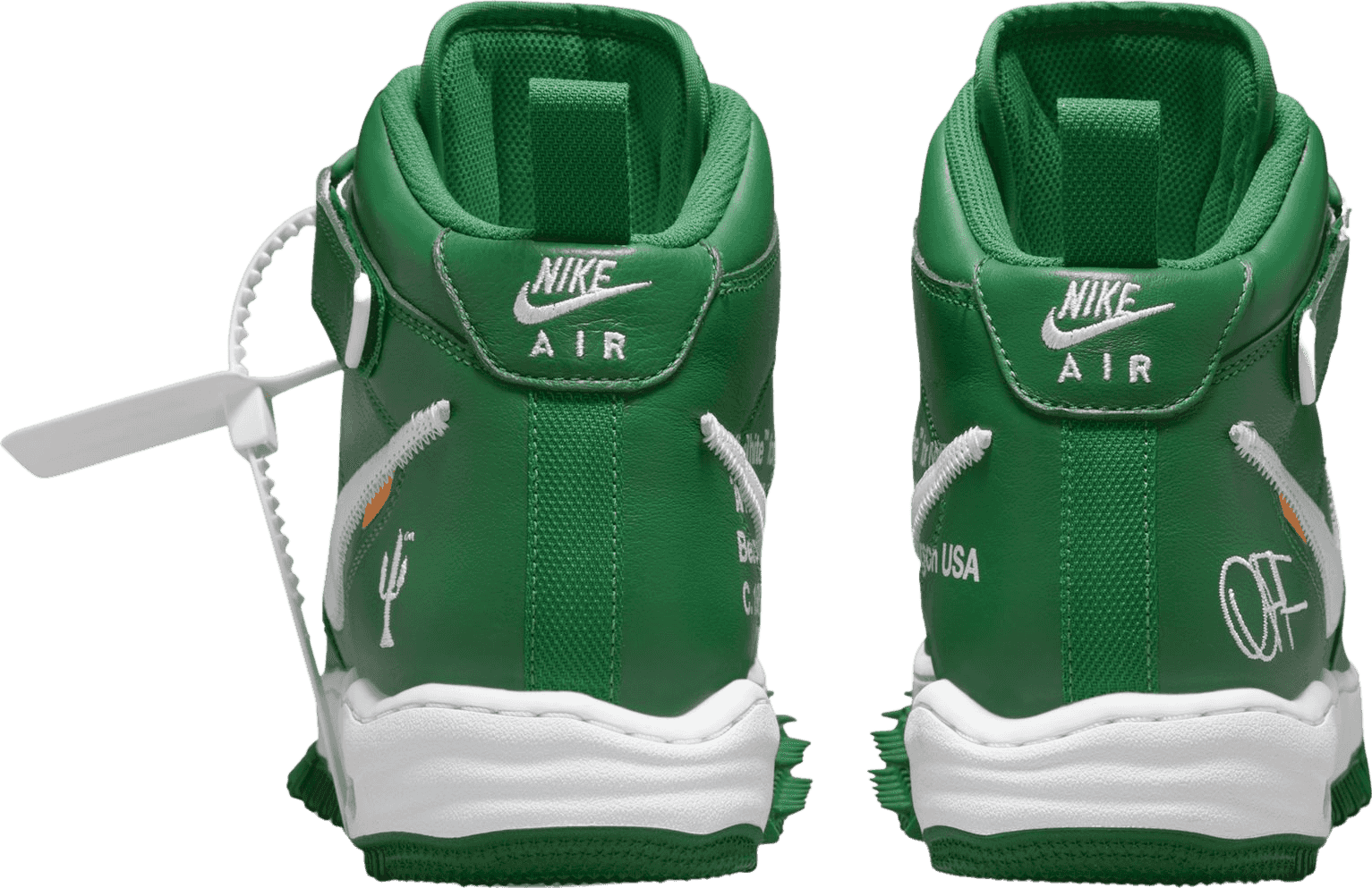 Nike Air Force 1 Mid Off-White Pine Green