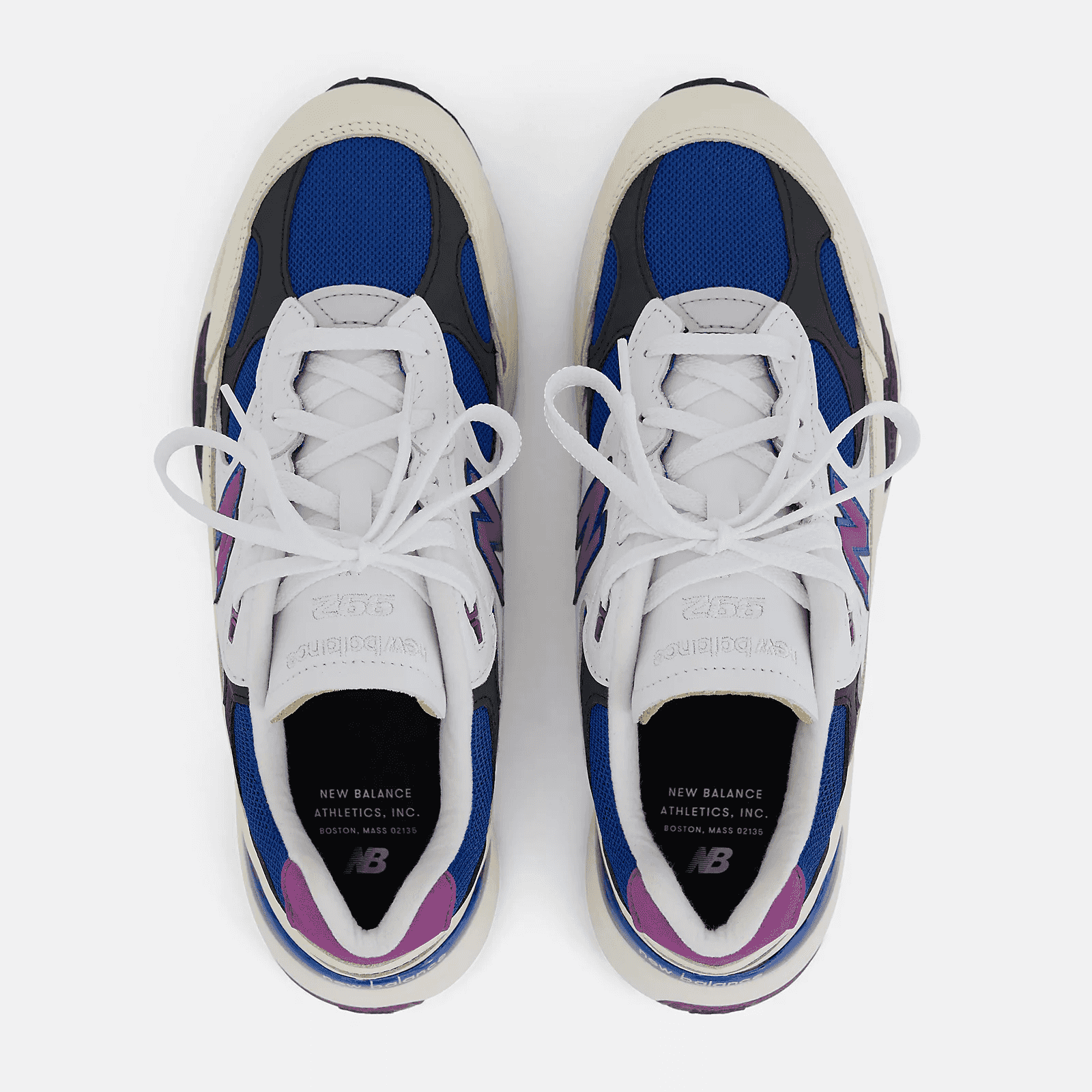 New Balance 992 MiUSA White/Royal/Purple Fuchsia