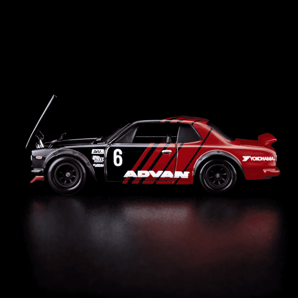 Hot Wheels RLC 1972 Skyline H/T 2000GT-R Black/Red