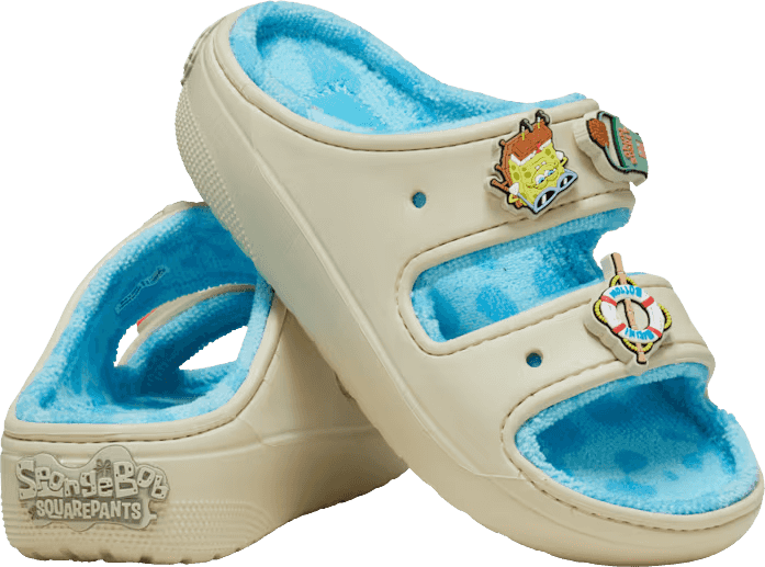 Crocs Classic SpongeBob Cozzzy Terry Sandal