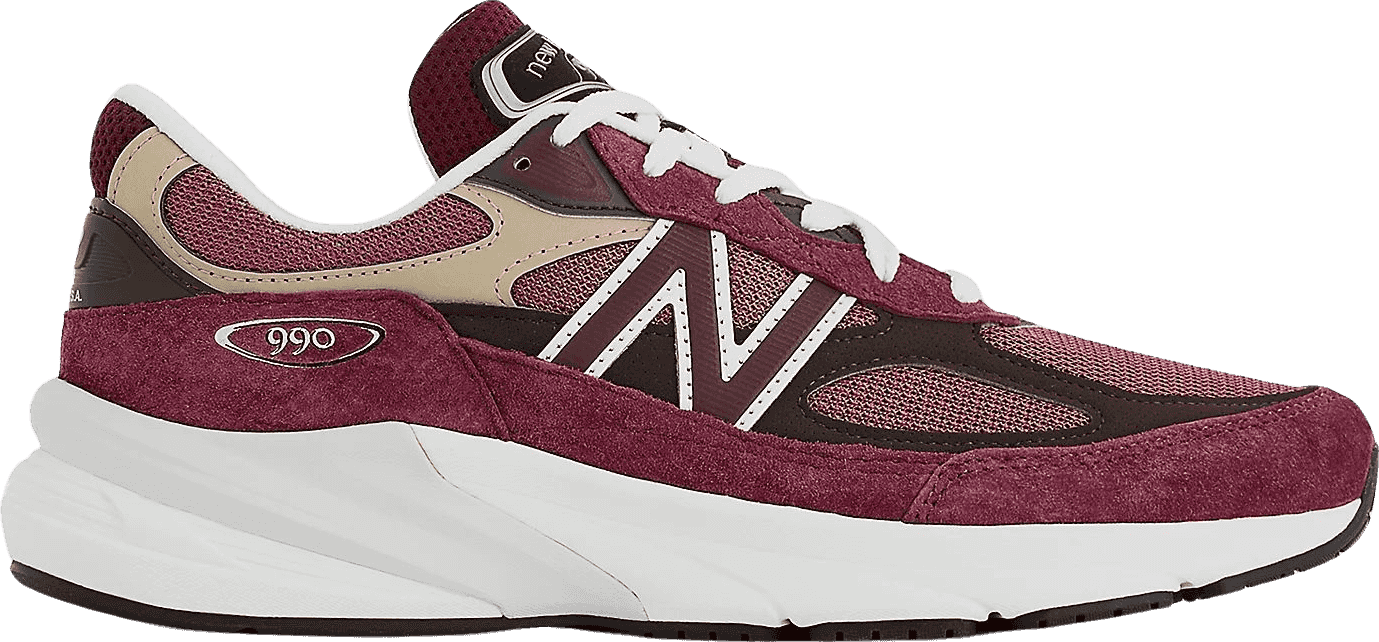 New Balance 990v6 Burgundy/Tan
