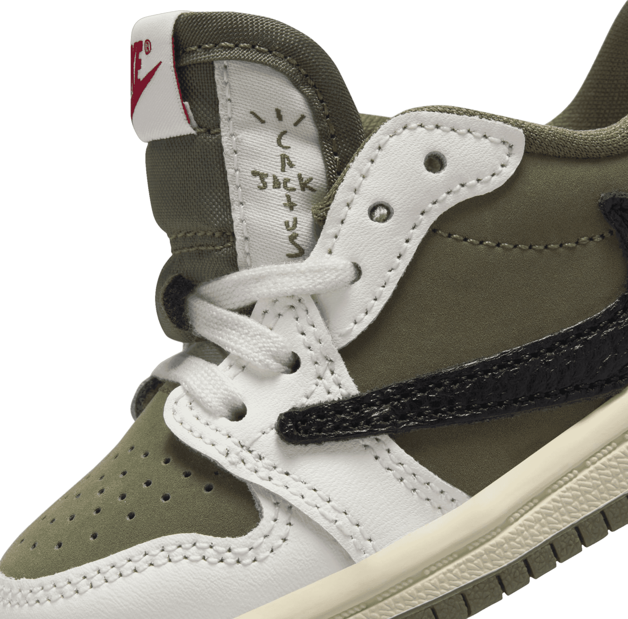 Travis Scott x Air Jordan 1 Low Medium Olive (TD)