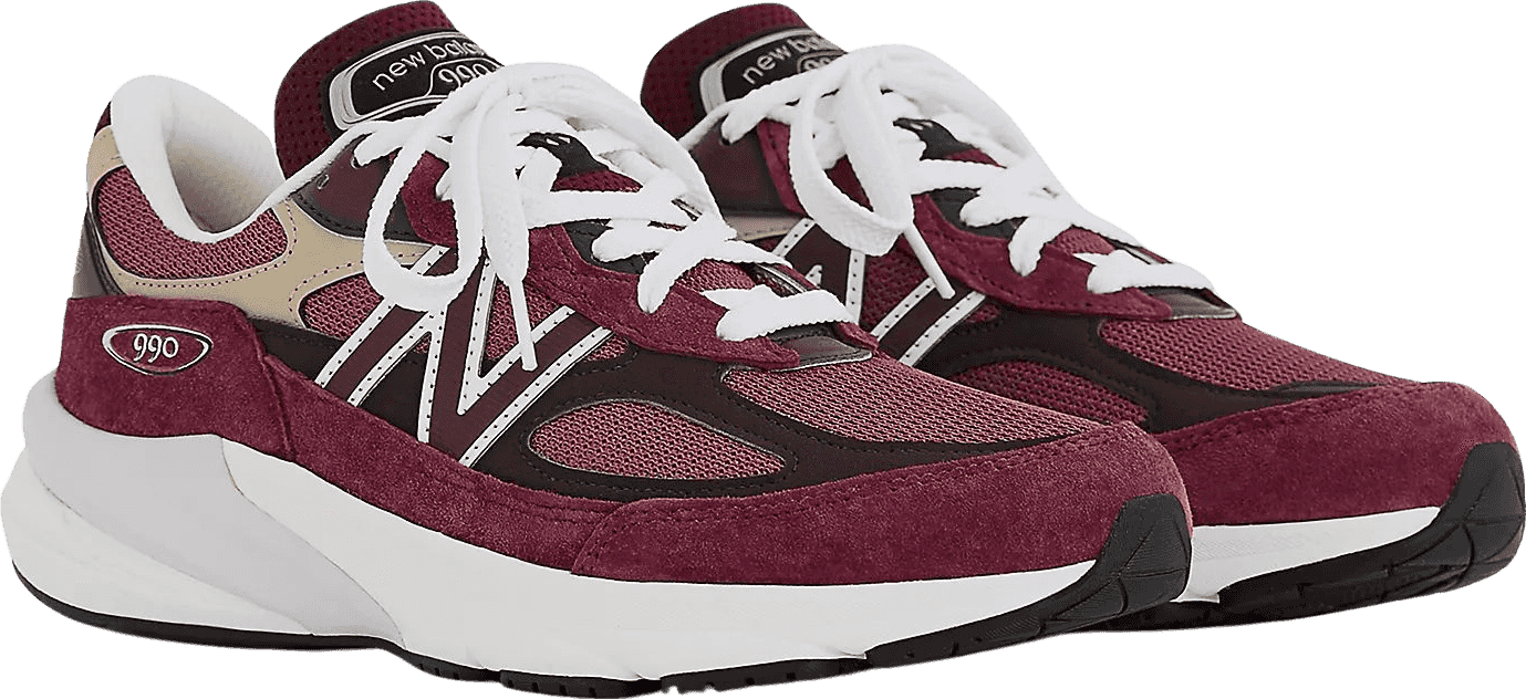 New Balance 990v6 Burgundy/Tan