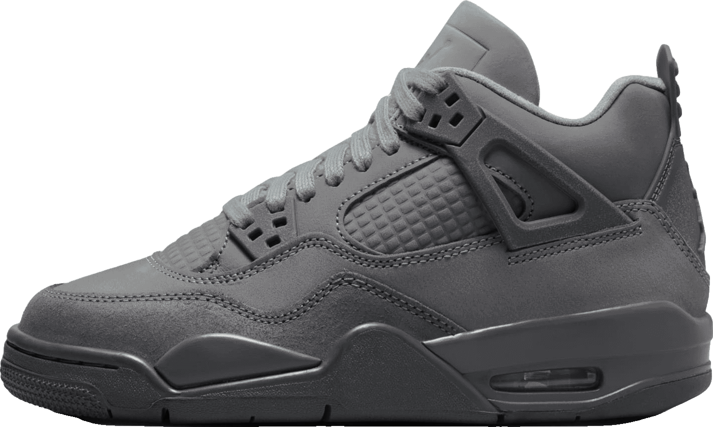 Jordan 4s grey suede shop