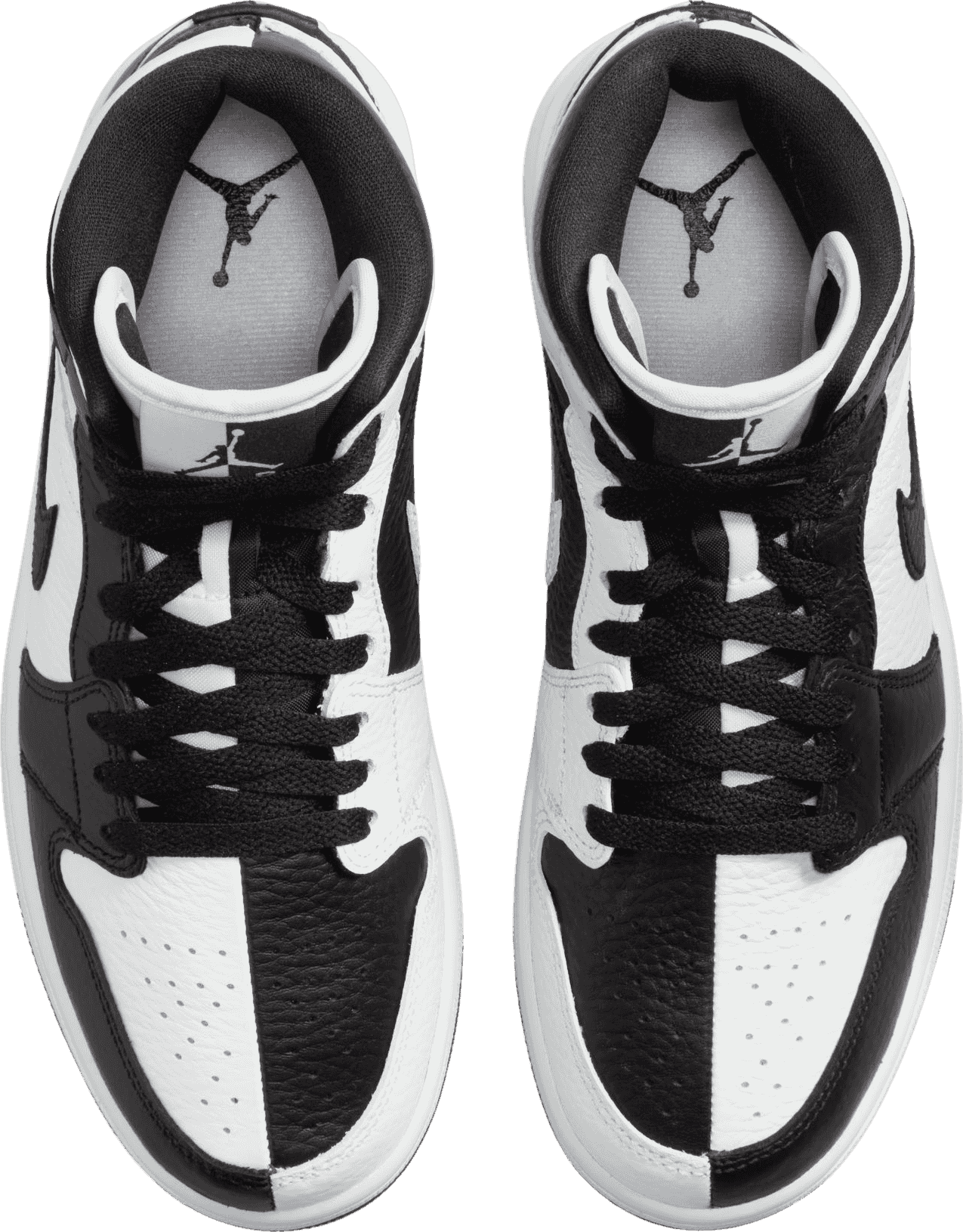 Air Jordan 1 Mid Split Black White (W)