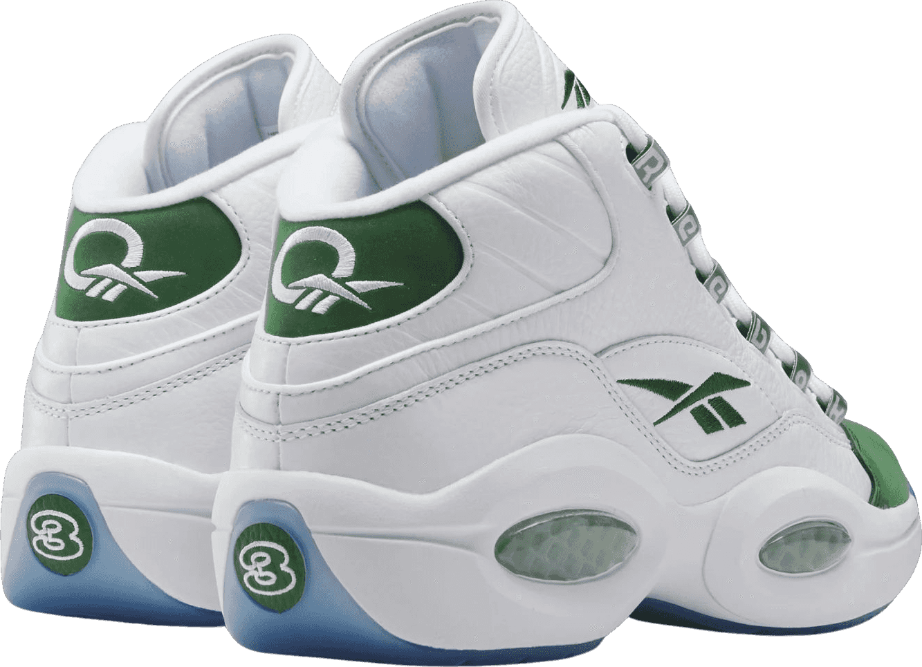 Reebok Question Mid Green Toe