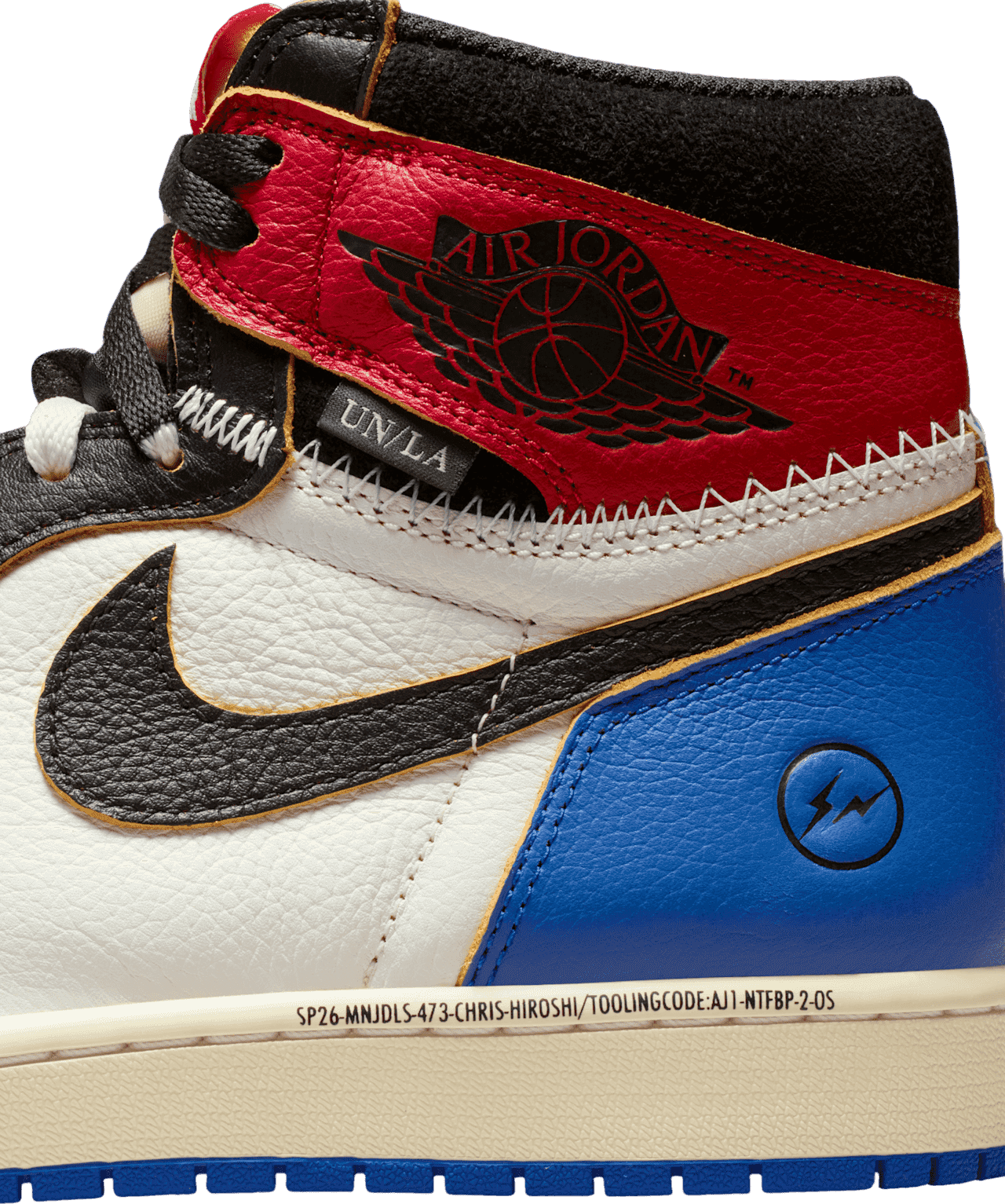Union LA x Fragment x Air Jordan 1 High Red/Sport Royal
