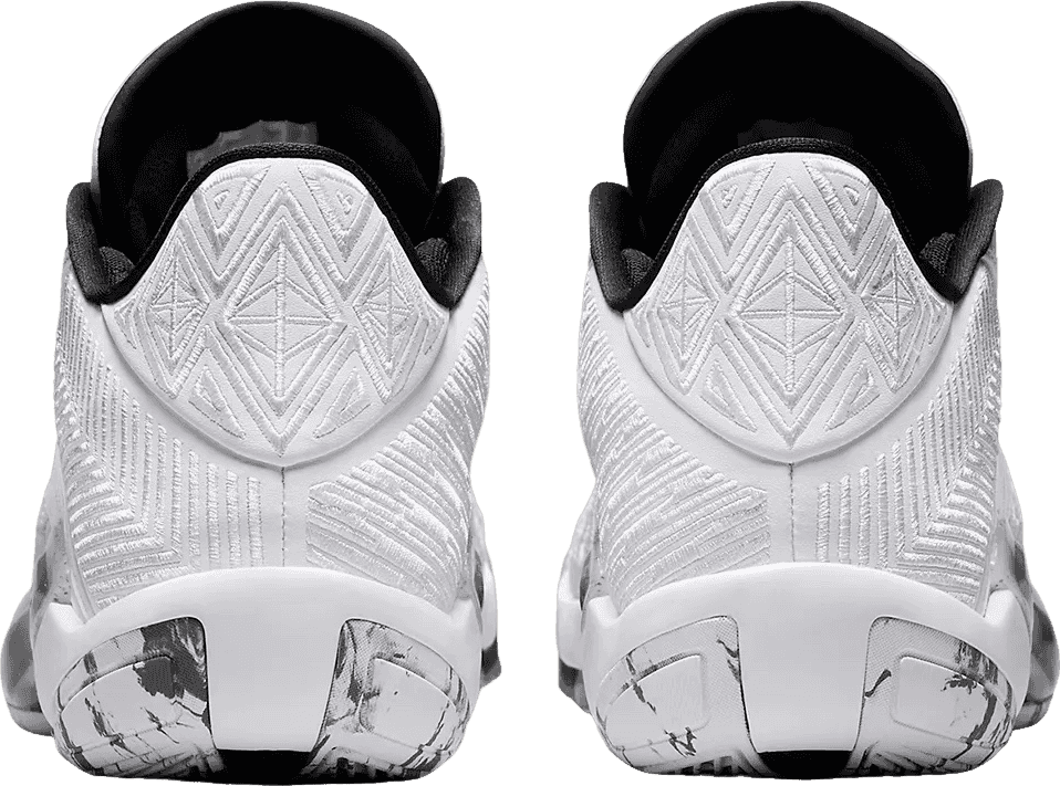 Jordan 38 Low White Metallic Gold Black