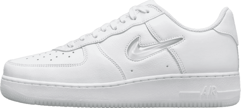 Nike Air Force 1 Low Color of the Month Jewel Swoosh Triple White
