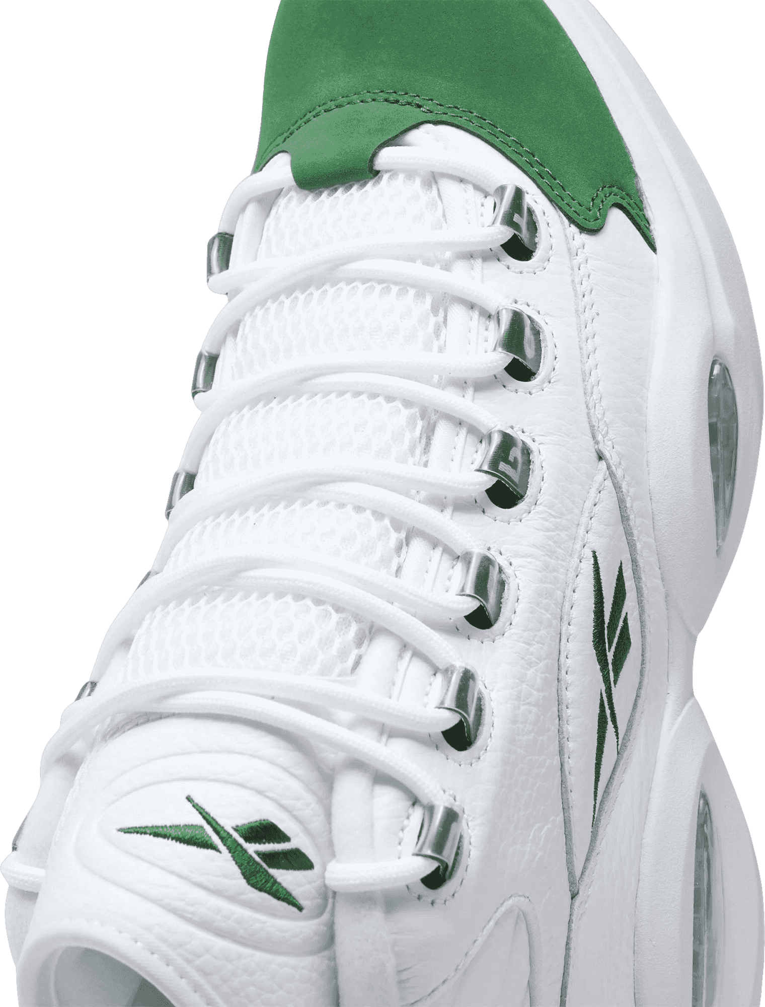 Reebok Question Mid Green Toe