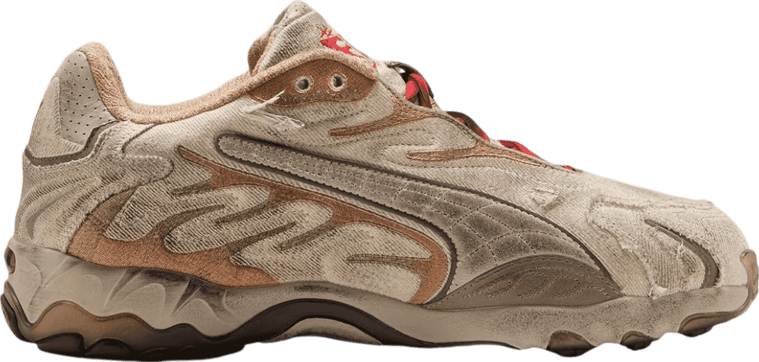 A$AP Rocky x Puma Inhale Distressed Canvas Sneakers (M)