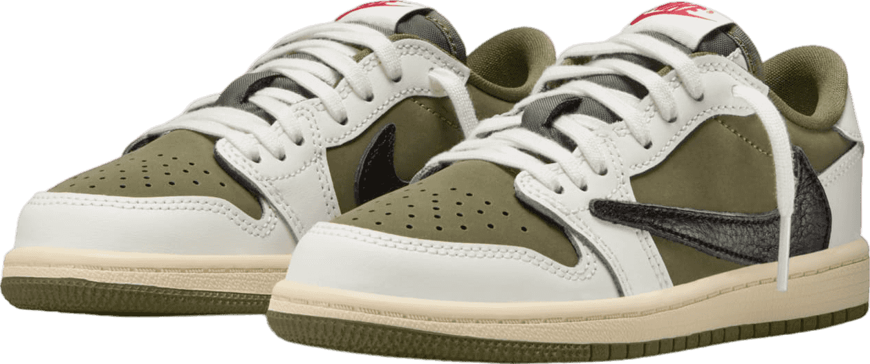 Travis Scott x Air Jordan 1 Low Medium Olive (GS)