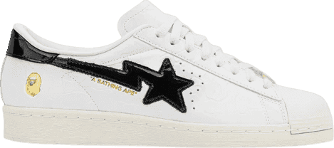 Bape x Adidas Superstar Vintage White