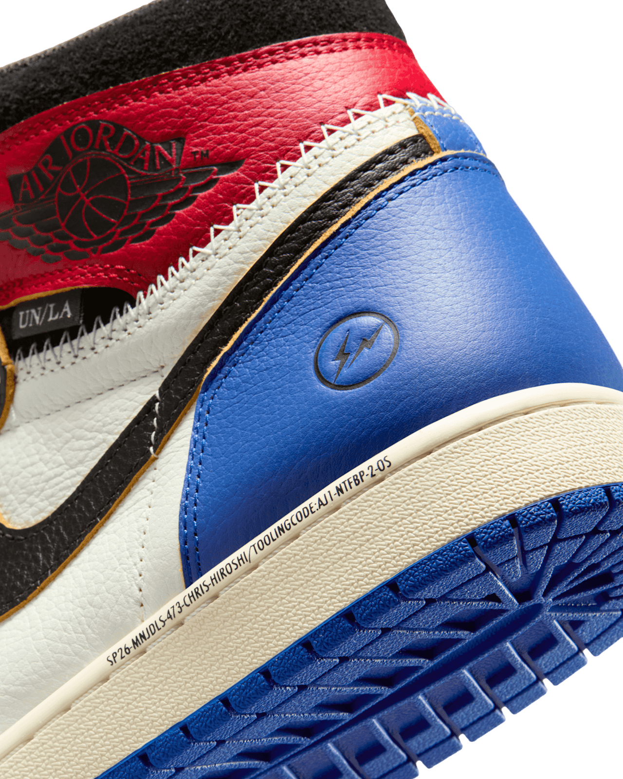 Union LA x Fragment x Air Jordan 1 High Red/Sport Royal