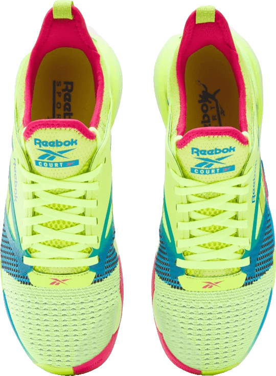 Reebok Nano Court Lime/Aqua Pink