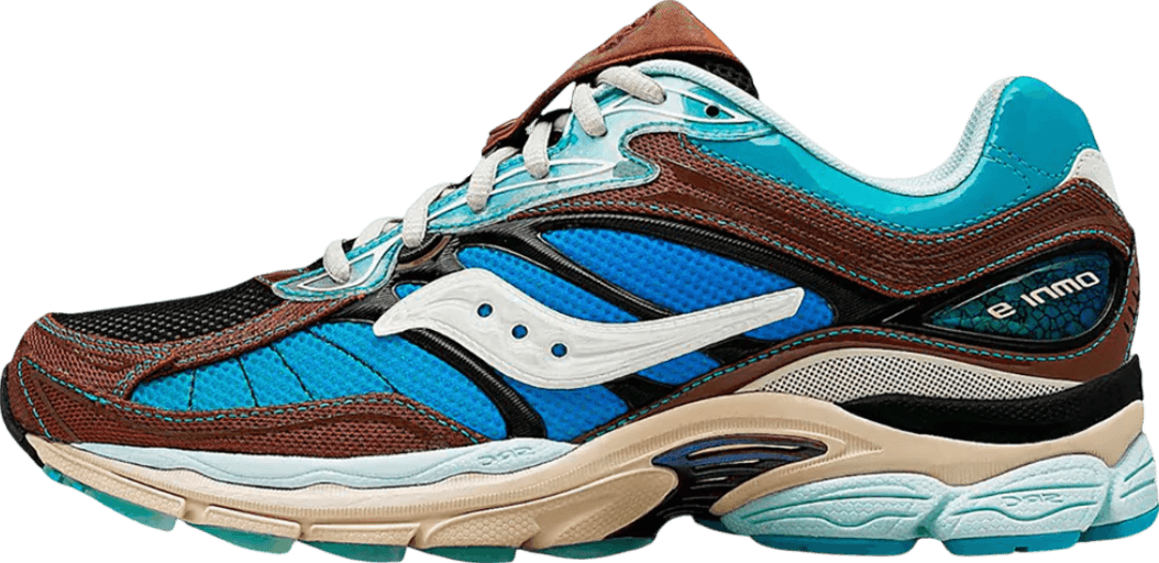 Foot Patrol x Saucony Progrid OMNI 9 Blue/Brown