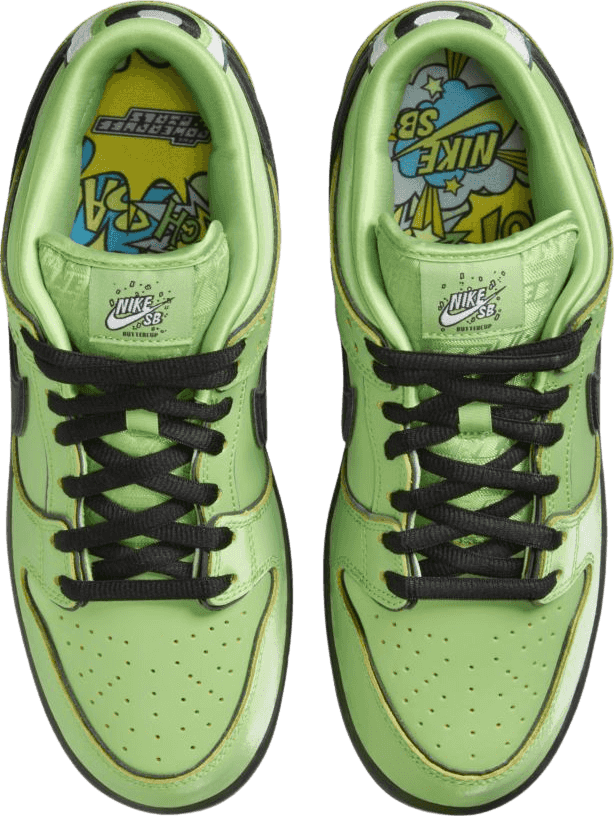 Nike SB Dunk Low x The Powerpuff Girls Buttercup