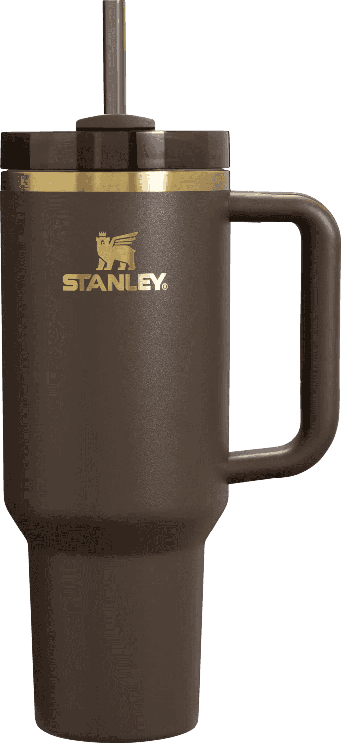 Stanley Quencher H2.0 Flowstate Tumbler 40 OZ Chocolate Gold