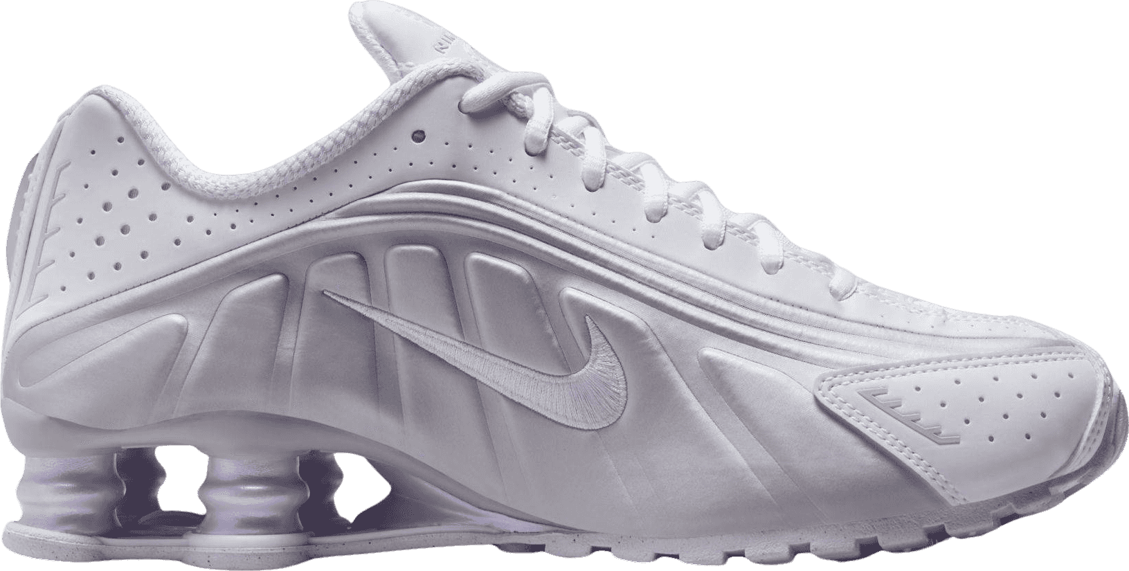 Nike Shox R4 White/Metallic Platinum (W)