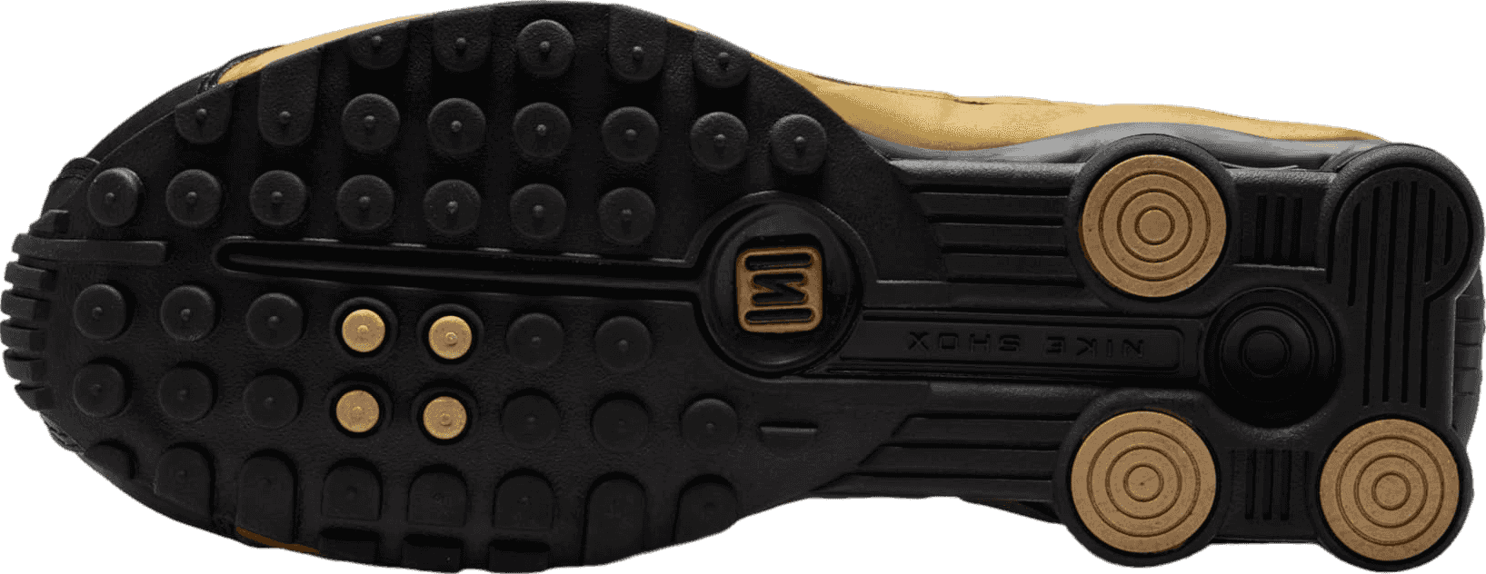 Nike Shox R4 Black Metallic Gold (W)