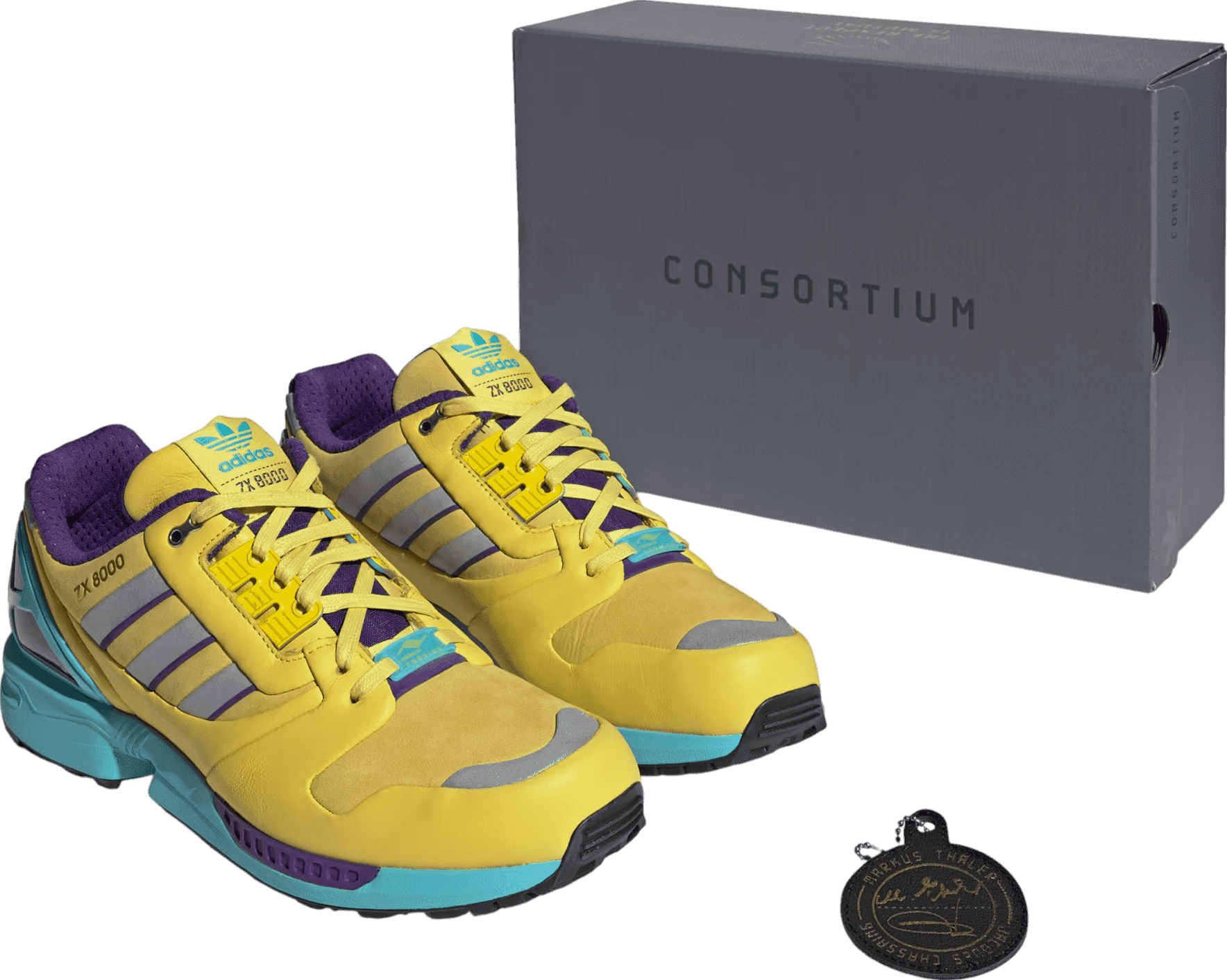 adidas ZX 8000 Consortium Yellow Blue Glow