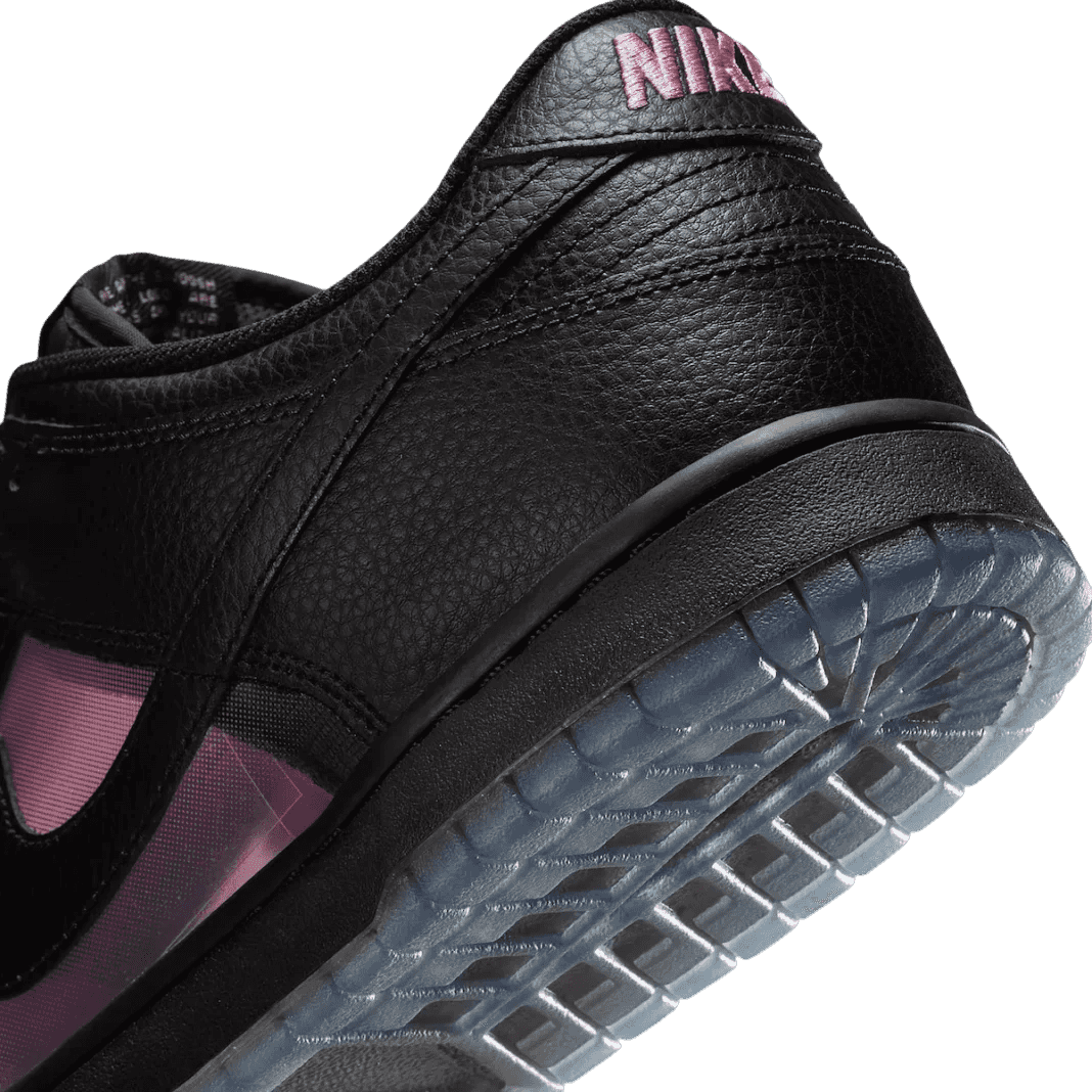 Nike Dunk Low Transparent Black/Pink Rise