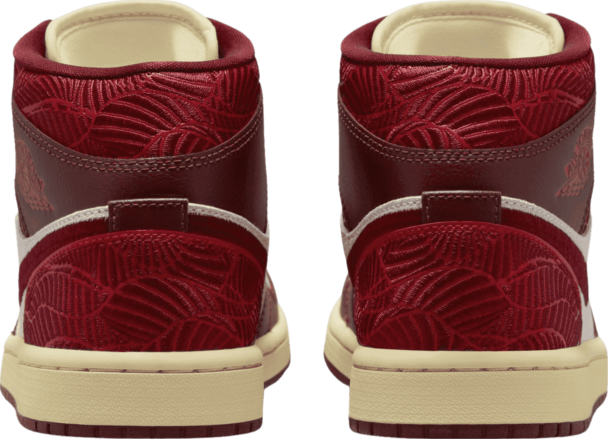 Air Jordan 1 Mid Tiki Leaf Team Red (W)