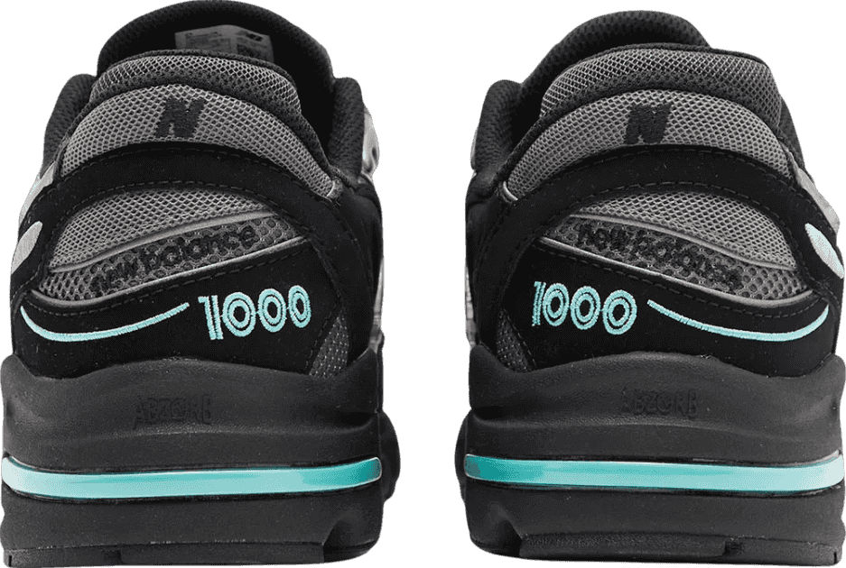 New Balance 1000 Black Tiffany Blue