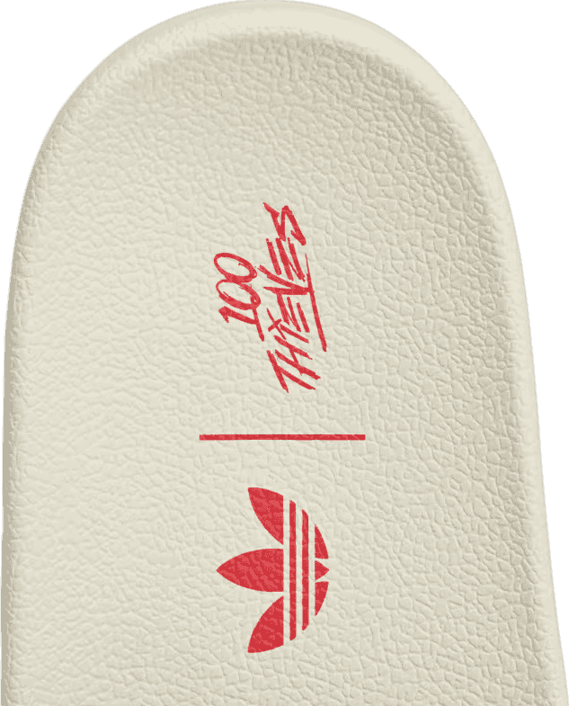 100 Thieves x Adidas Adilette