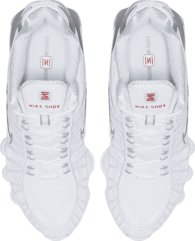 Nike Shox TL White Metallic Silver Max Orange (W)