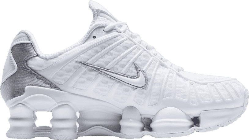 Nike Shox TL White Metallic Silver Max Orange (W)