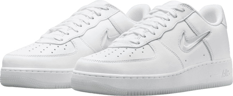 Nike Air Force 1 Low Color of the Month Jewel Swoosh Triple White