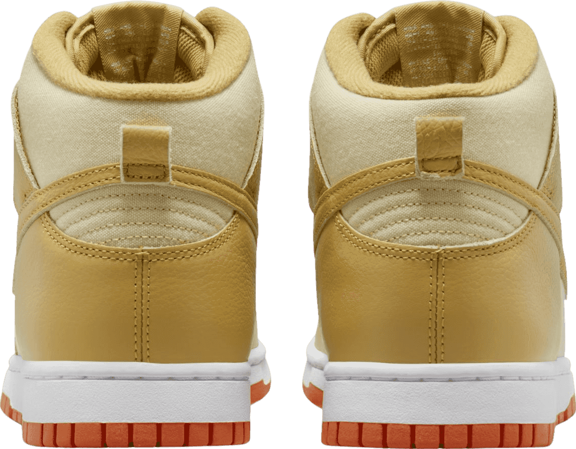 Nike Dunk High Gold Canvas