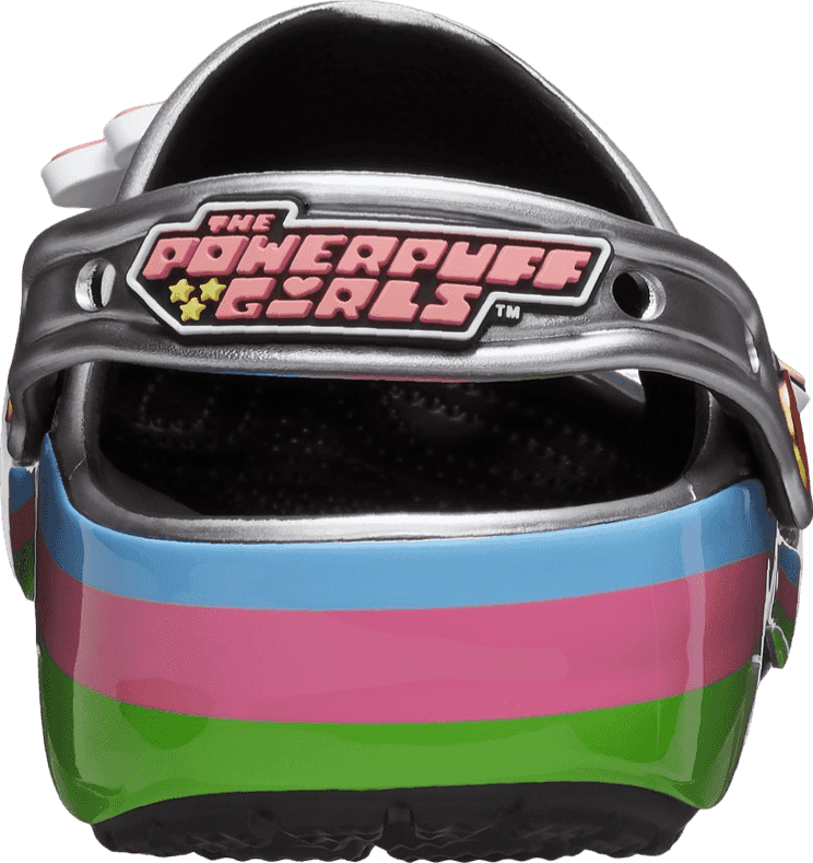Powerpuff Girls x Crocs Classic Clog Metallic Silver
