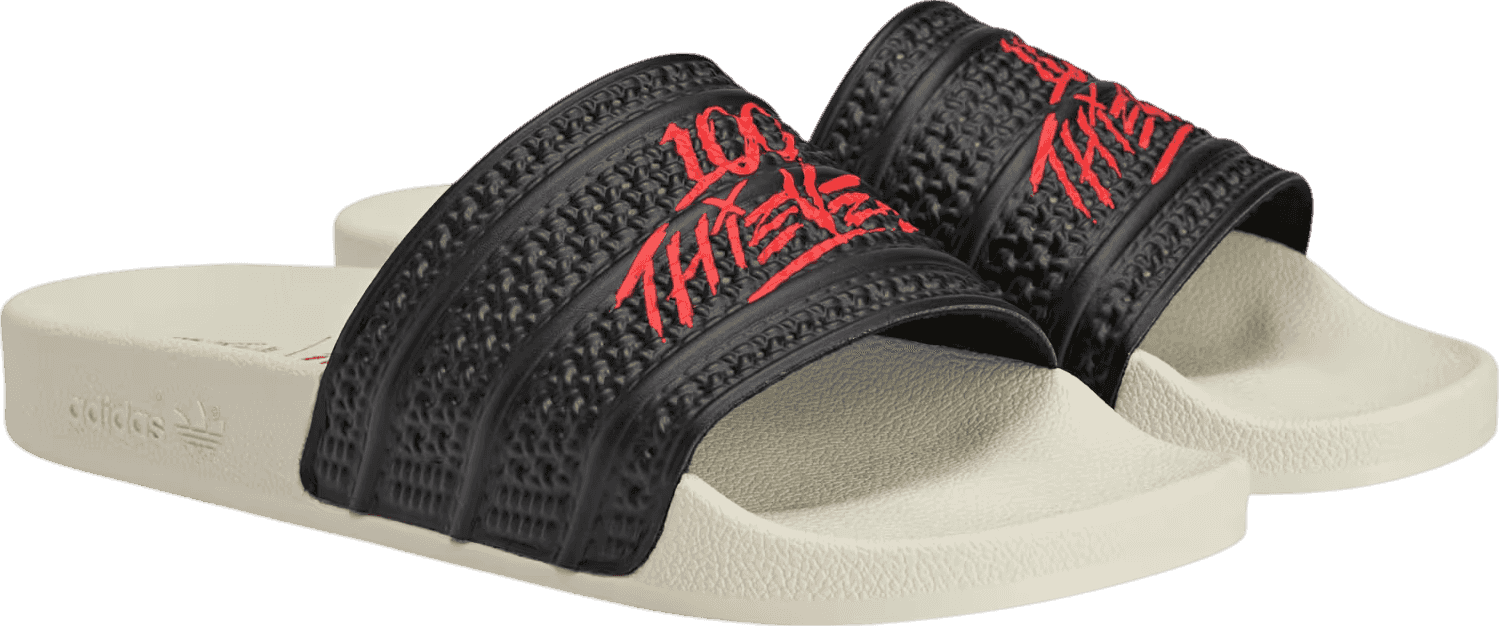 100 Thieves x Adidas Adilette