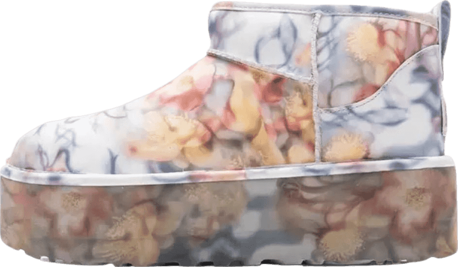 UGG Classic Ultra Mini Platform Collina Strada Light Blue/Floral (W)
